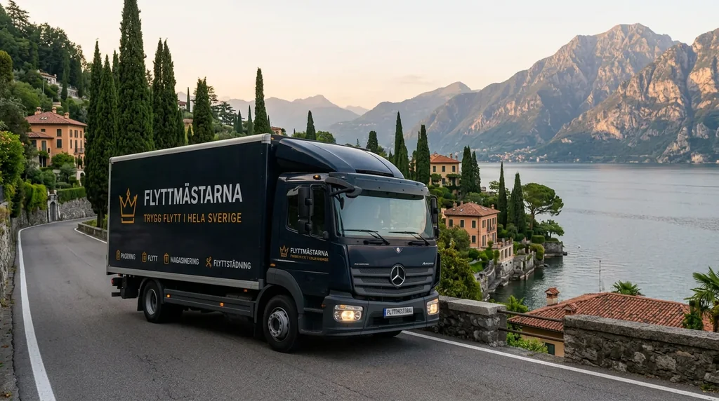Flyttbil i Italien